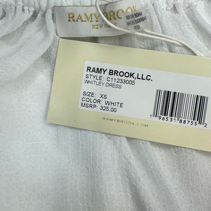 NWT SIZE XS WILL FIT UP TO A LARGE Ramy Brook Ivory Mini Dress w/ Golden Accents