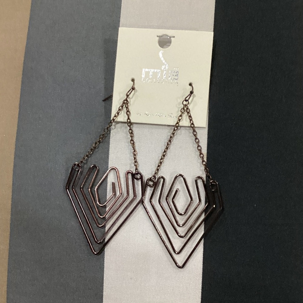 MIA Bronze Geometric Earrings