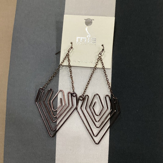 MIA Bronze Geometric Earrings