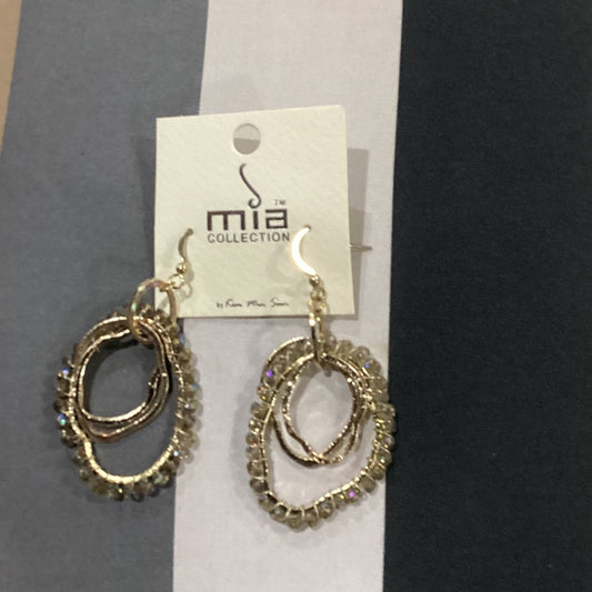 MISHA COLLECTION Twisted Gold and Silver Earrings