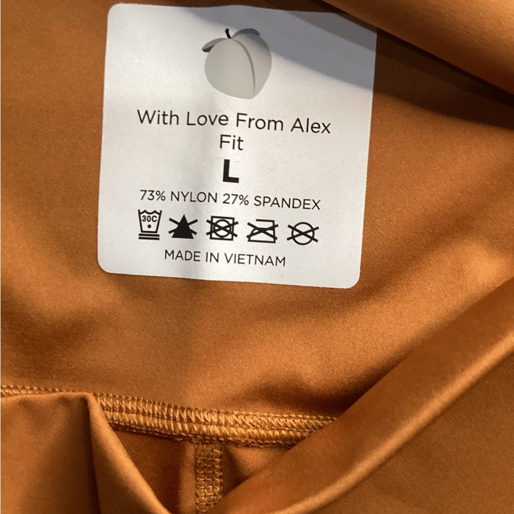 NWOT SIZE L Women’s Chic Tan High-Waist Leggings