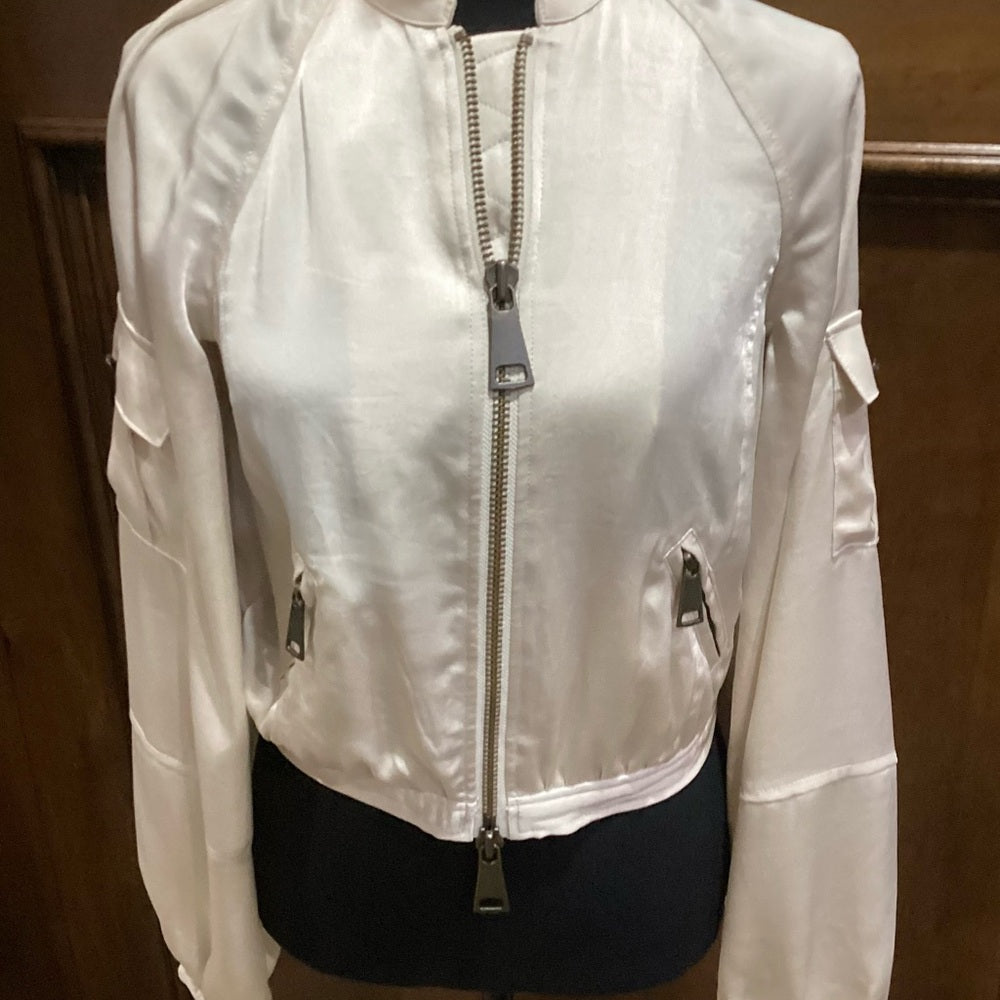 NWT SIZE XXS Ramy Brook Beige Utility Jacket