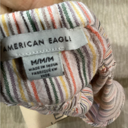SIZE M American Eagle Striped Halter Top - Pink and Blue