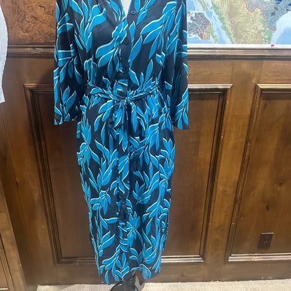 NWT SIZE S G by Giuliana Leaf Print Midi Dress