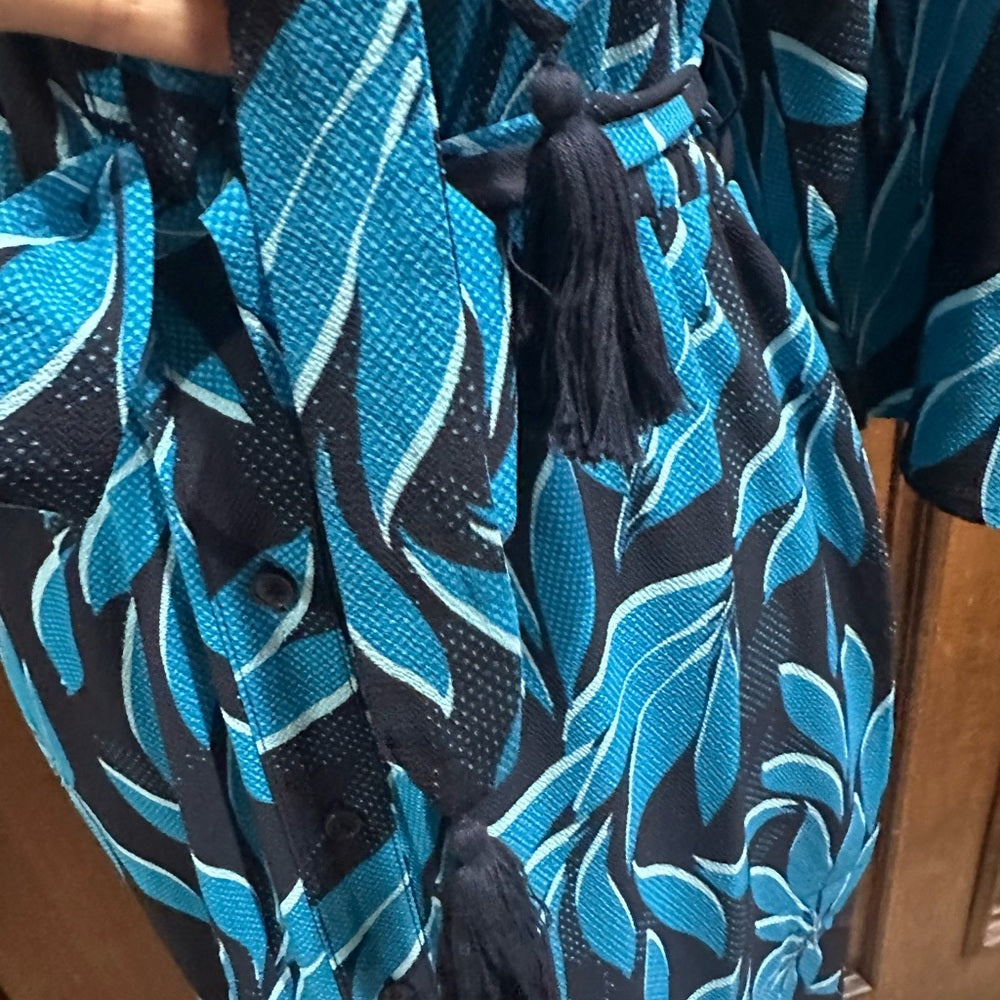 NWT SIZE S G by Giuliana Leaf Print Midi Dress