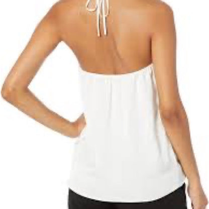 NWT SIZE L Ramy Brook’s White Halter Blouse