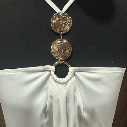 NWT SIZE L Ramy Brook’s White Halter Blouse