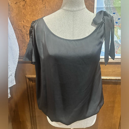 Ramy Brook Black Satin Camisole Top