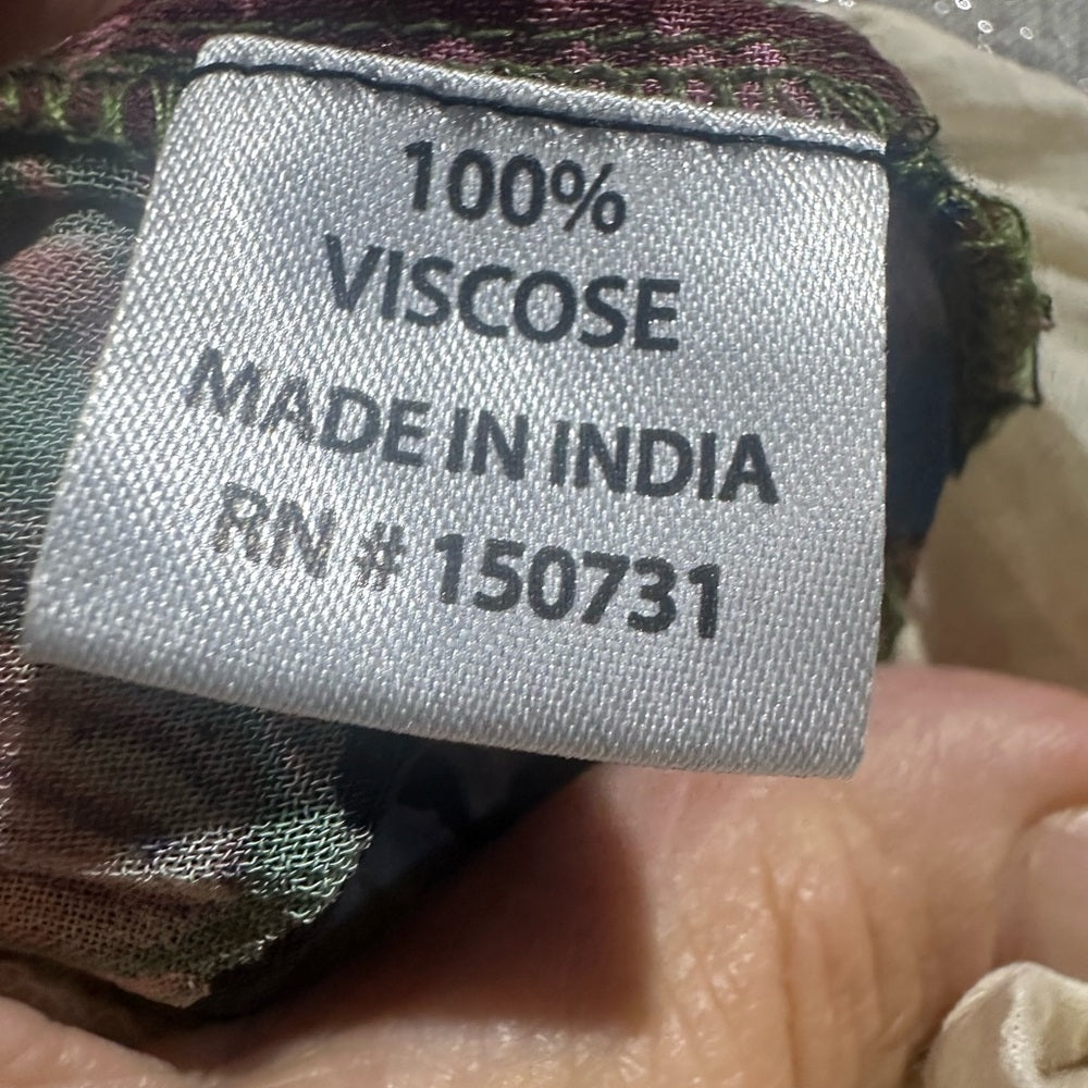 NWT SIZE M Colorful Patchwork Lace Maxi Dress