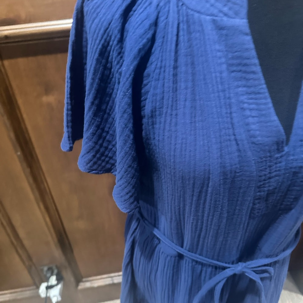NWT SIZE S Chic Royal Blue Midi Dress
