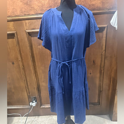 NWT SIZE S Chic Royal Blue Midi Dress