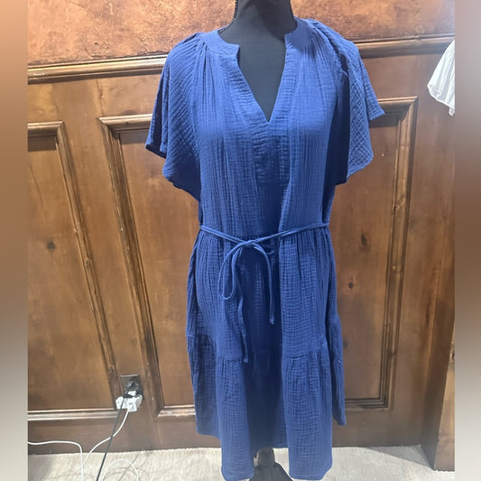 NWT SIZE S Chic Royal Blue Midi Dress