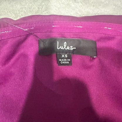 NWT SIZE XS Lulu's Asymmetrical Fuchsia Dress