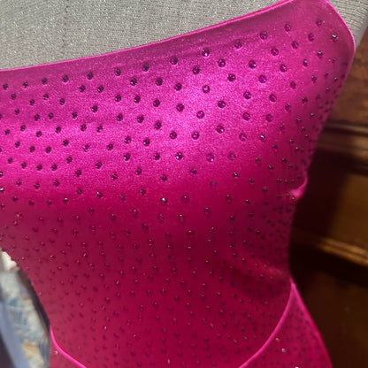 NWT SIZE XL Lulu's Strapless Hot Pink Gown