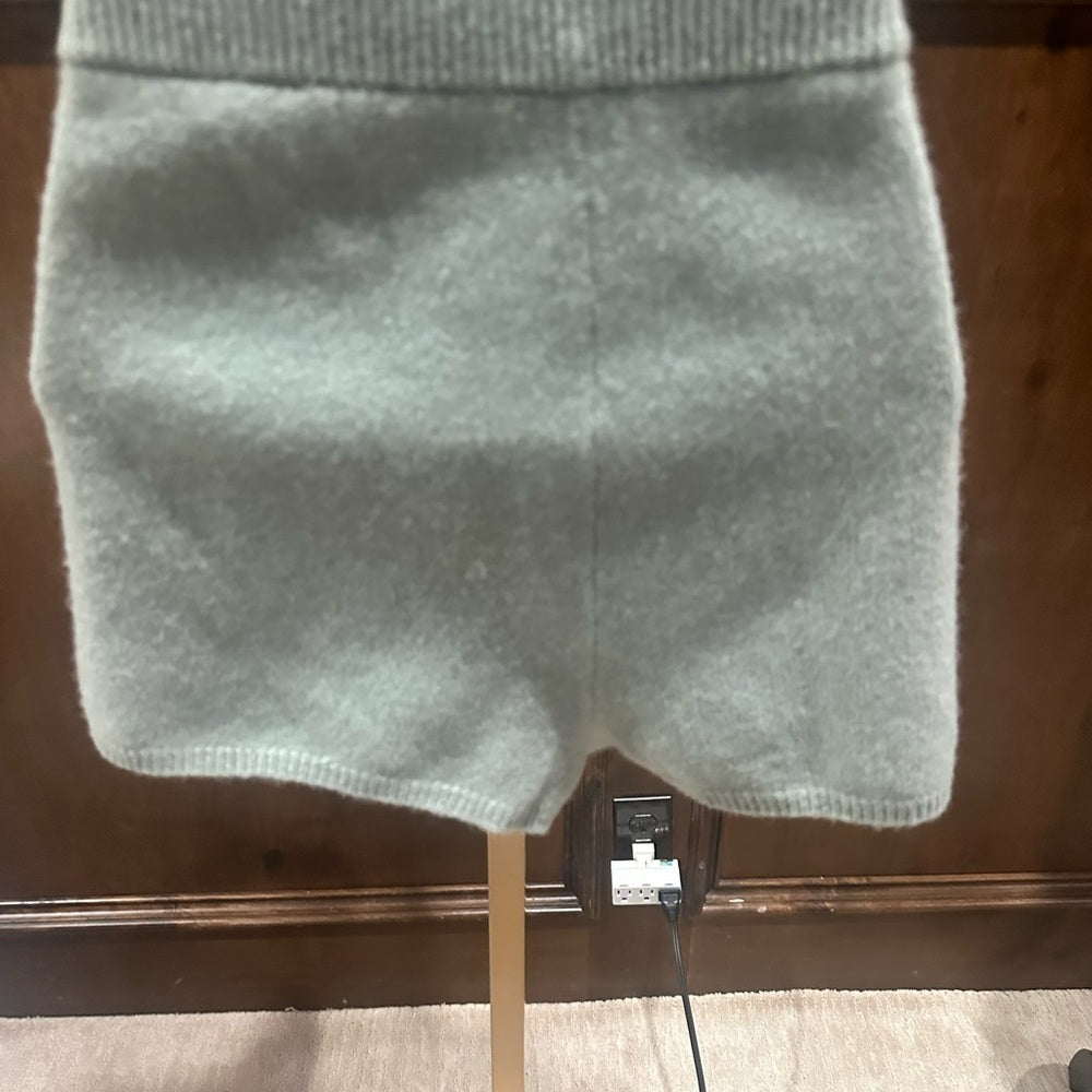 NWT SIZE XL/42 Sandro Mint High Waist Knit Shorts