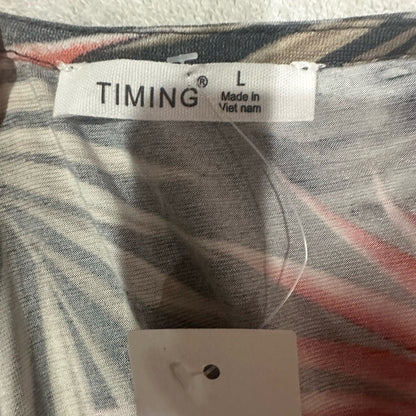 NWT SIZE L Timing Tropical Print Maxi Dress