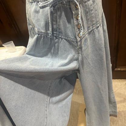 NWT SIZE XL So Me Sky Blue Wide-Leg Jeans