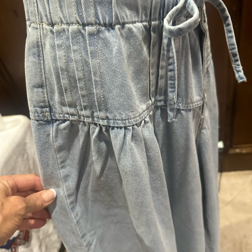 NWT SIZE XL So Me Sky Blue Wide-Leg Jeans