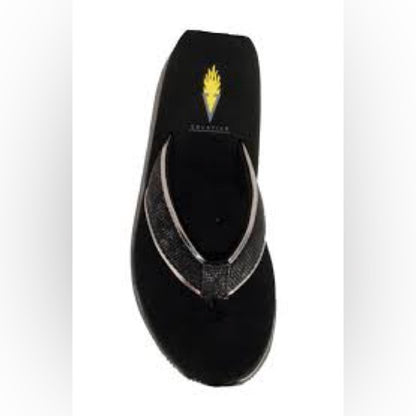 348. NEW SIZE 11 Volatile Women's Sandals in Black and Silver