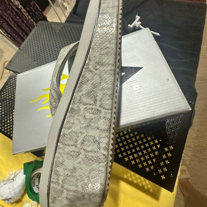 351. NEW SIZE 11 Volatile Silver and Gray Platform Flip-Flops