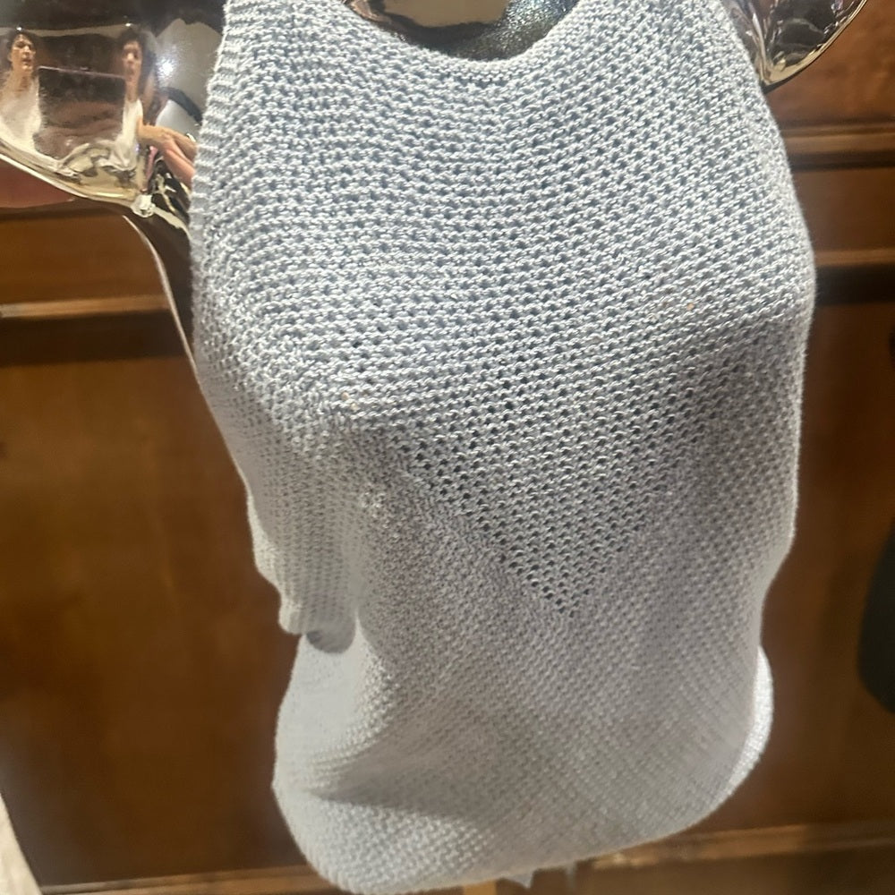 NWT SIZE M 525 America Silver Knit Tank Top