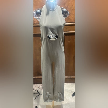 NWOT SIZE M/L Chic Sleeveless Gray Jumpsuit