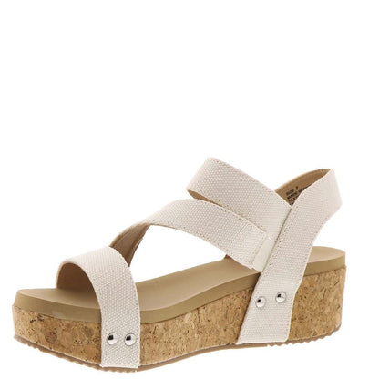 350. NEW SIZE 11 Volatile Beige Wedge Sandals