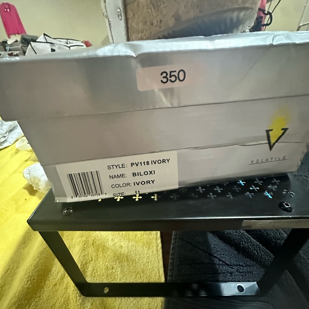 350. NEW SIZE 11 Volatile Beige Wedge Sandals