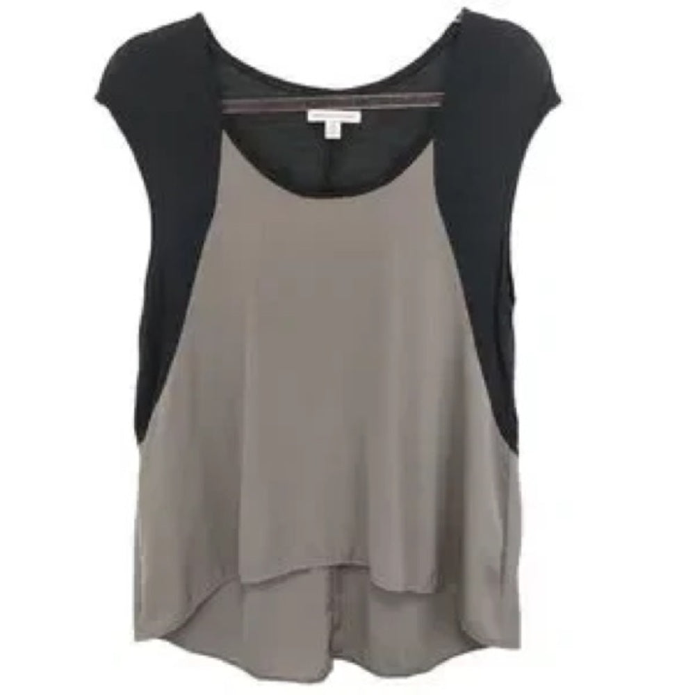 SIZE XS American Eagle Outfitters Black and Gray Crop Top