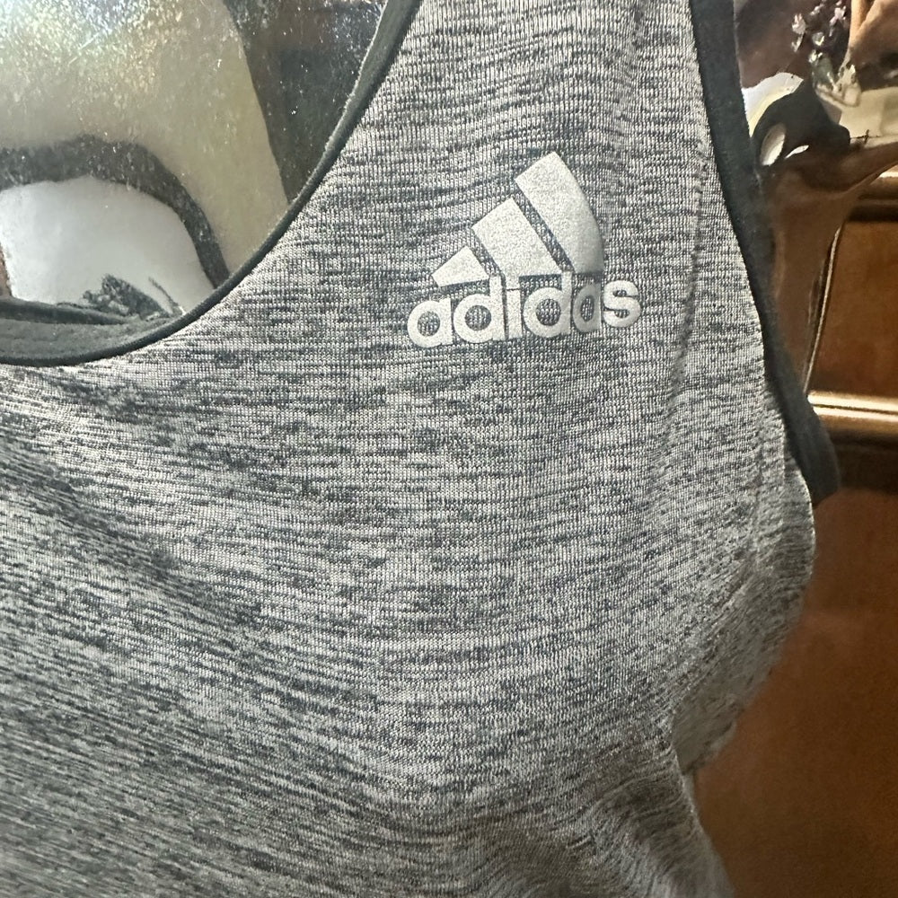SIZE S adidas Gray Women's Crop Top