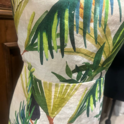 NWT SIZE S FARM Rio Tropical Leaf Print Mini Dress