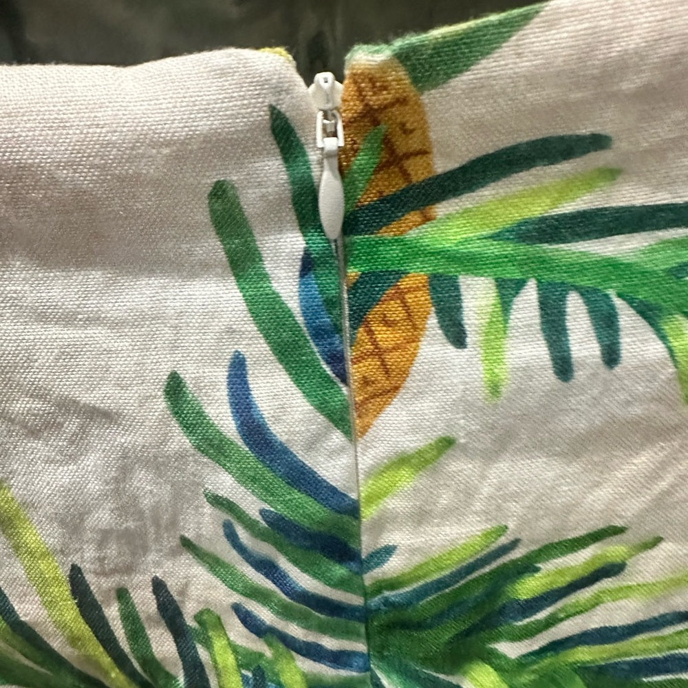 NWT SIZE S FARM Rio Tropical Leaf Print Mini Dress