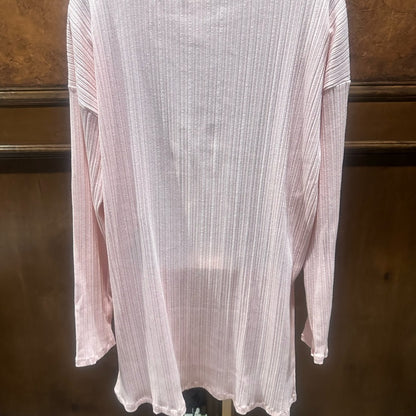 NWOT SIZE XL BiBi Light Pink Ribbed Tunic Top