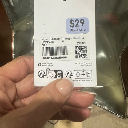 NWT SIZE 6 Lululemon athletica Pink Halter Bra