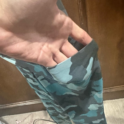 SIZE 4 lululemon athletica Blue and Gray Camouflage Leggings