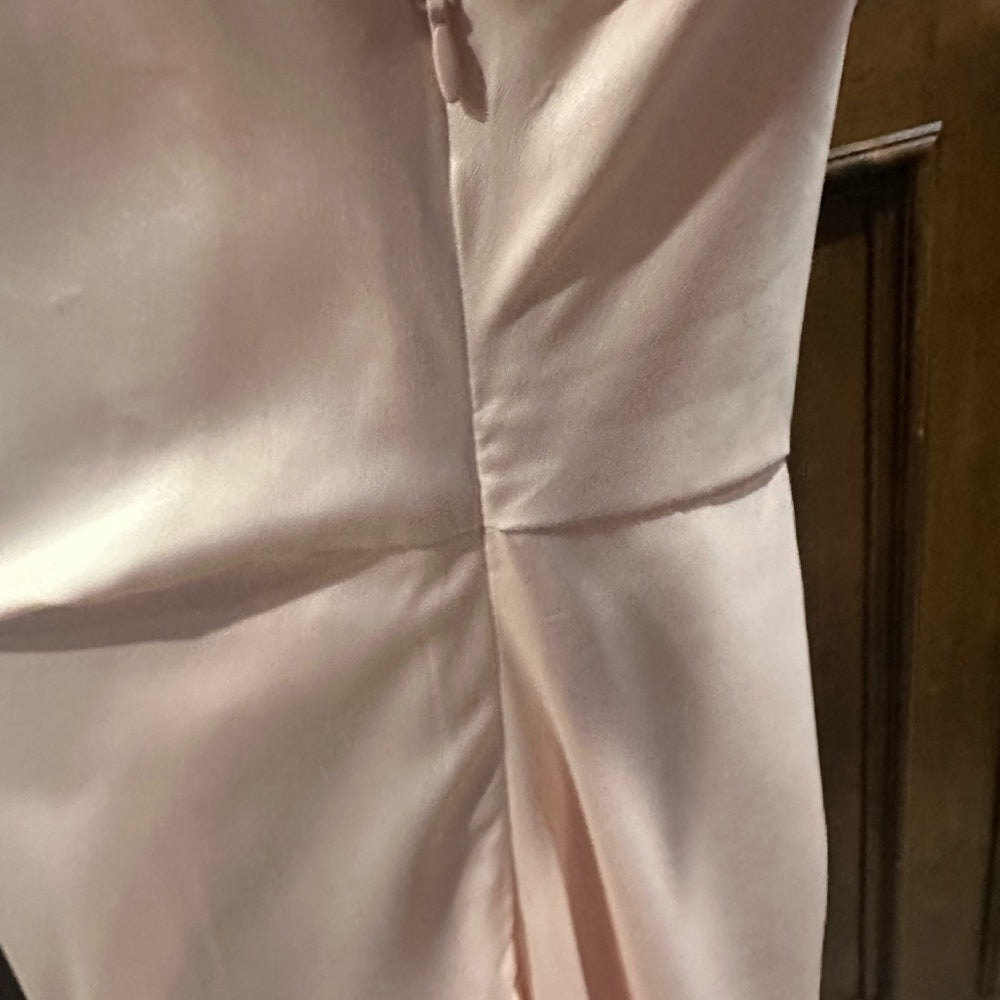 NWT SIZE 2X Lulu's Soft Pink One-Shoulder Dress