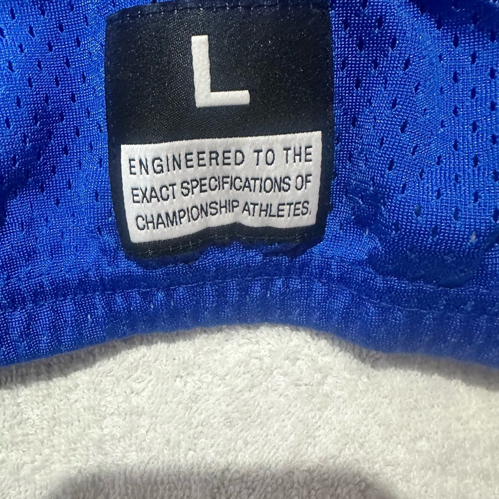 NWOT SIZE L Nike Women's Blue and Gray Jersey Top