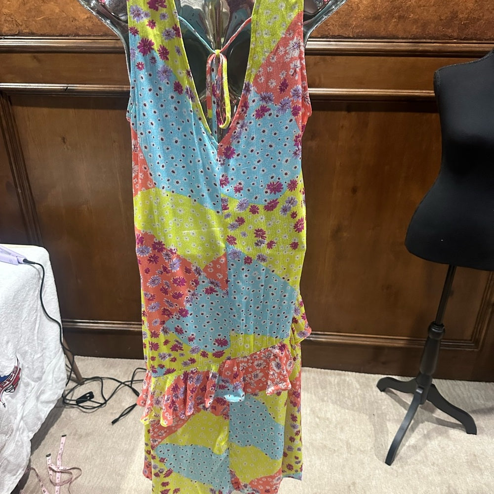 NWT SIZE S Easel Patchwork Dress - Multicolor