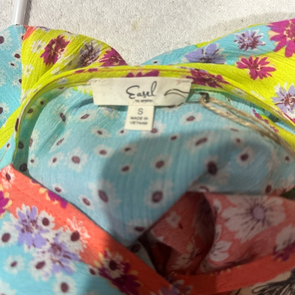 NWT SIZE S Easel Patchwork Dress - Multicolor