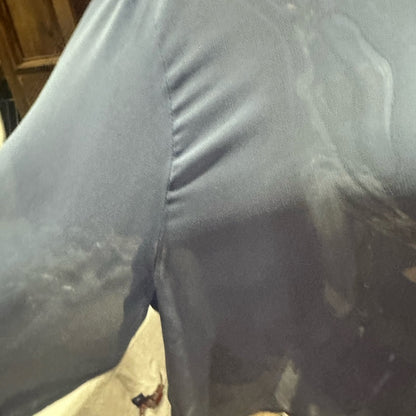 NWT SIZE L Chic Blue Button-Up Blouse