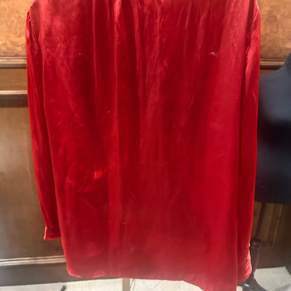 NWOT SIZE M Zidig & Voltaire Red Ruffle Blouse