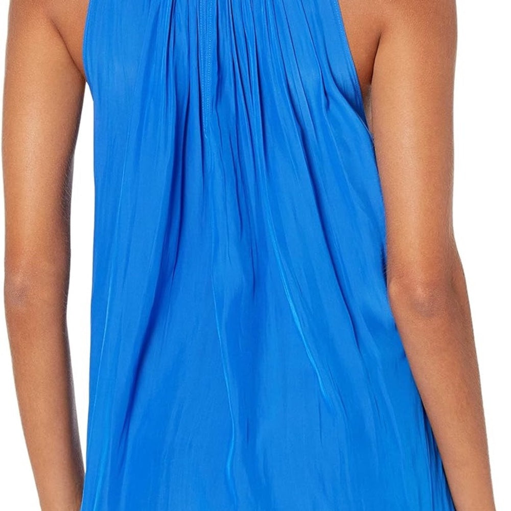 NWT SIZE M Ramy Brook Royal Blue Pleated Top