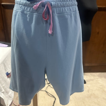 NWT SIZE XL/4 Sundry Light Blue Bike Shorts with Pink and Blue Accents