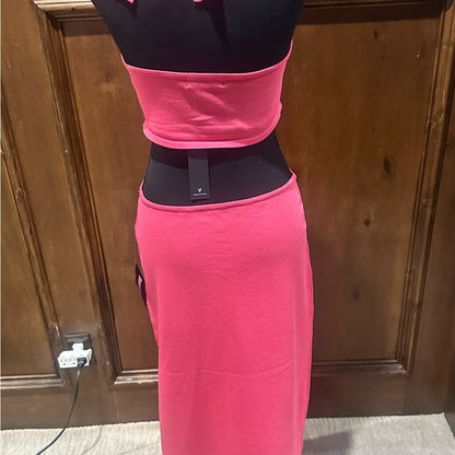 NWT SIZE XL Lulu's Hot Pink Backless Cut-Out Dress