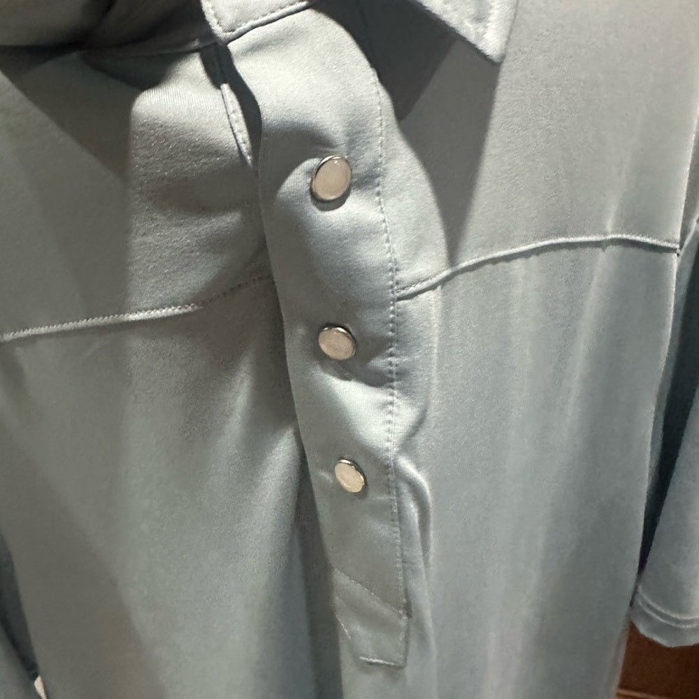 NWT SIZE XL QED London Men's Soft Gray Casual Shirt