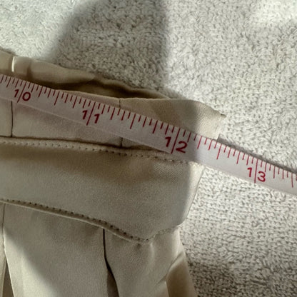 NWT SIZE XXS/S Ramy Brook Ivory Satin Tie-Waist Cropped Pants