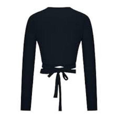 NWT SIZE M/L Mono B Elegant Black Wrap Crop Top