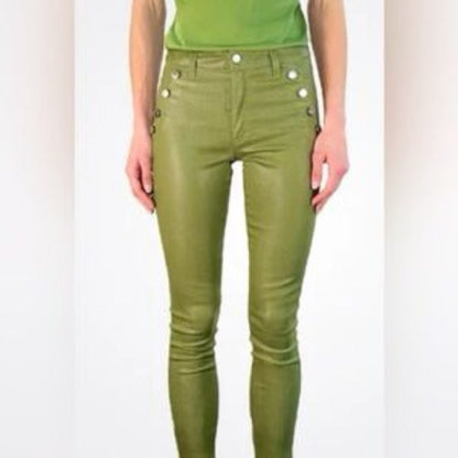 NWT SIZE 25 Ramy Brook Green Ankle Pants