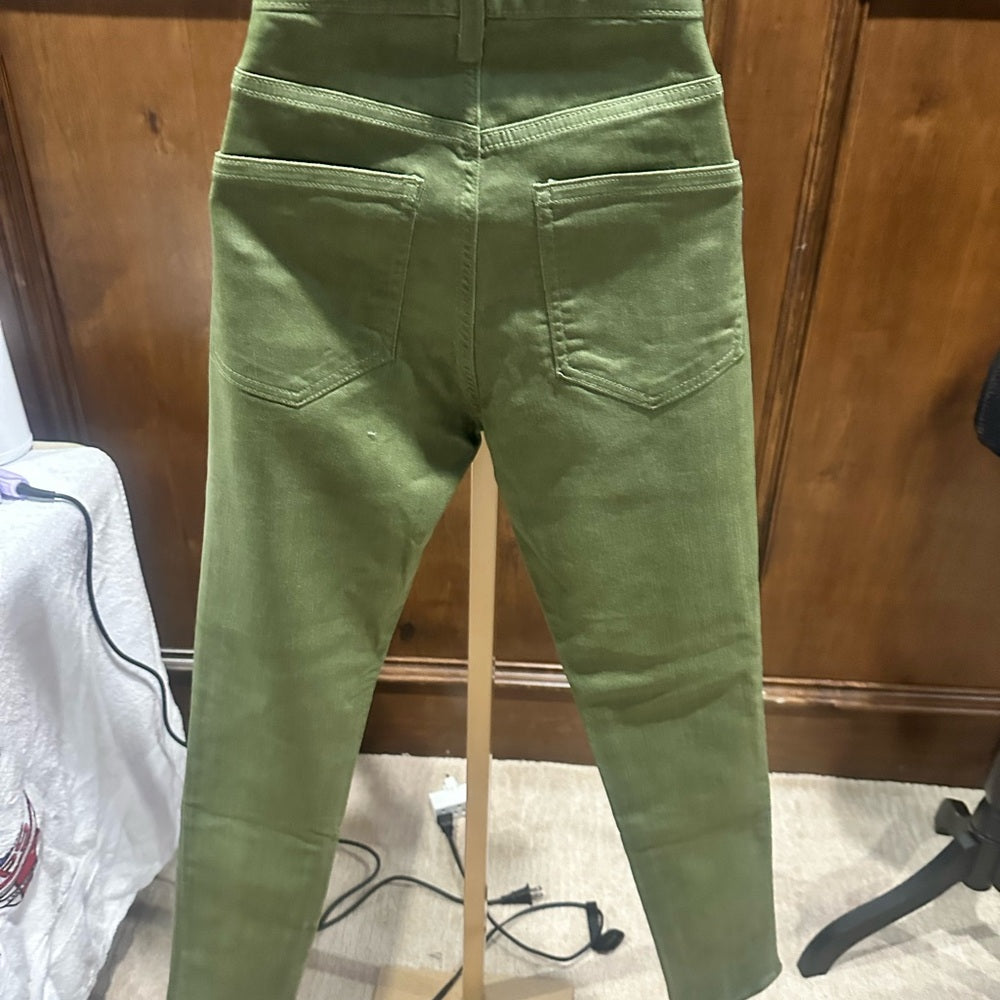 NWT SIZE 25 Ramy Brook Green Ankle Pants