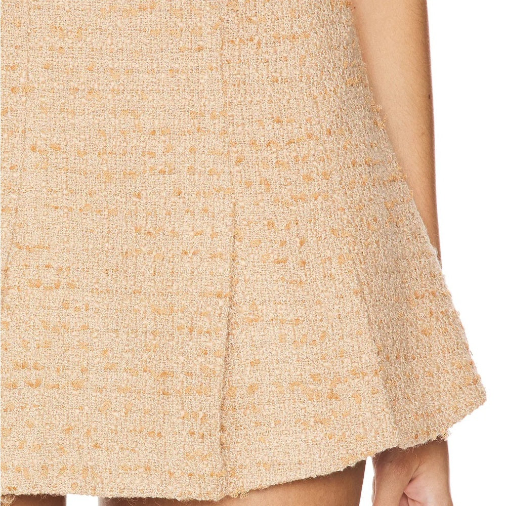 NWOT SIZE XL Astr Beige Textured Mini Skirt